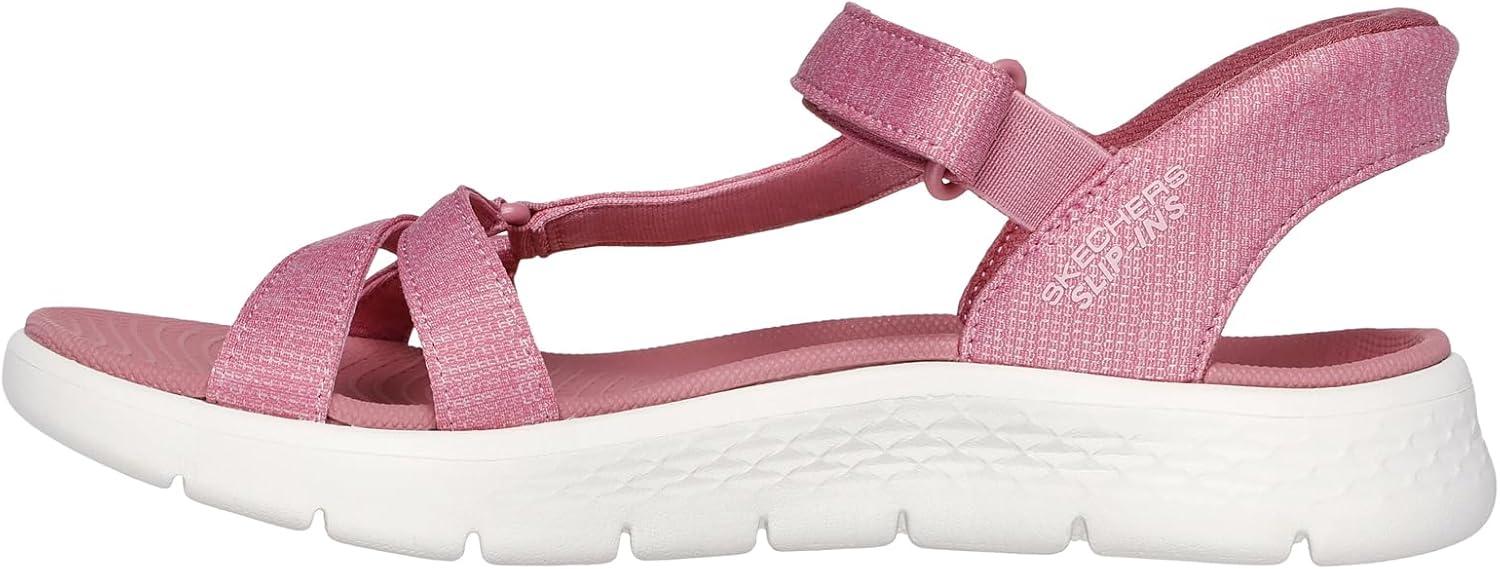 imageSkechers womens Go Walk Flex Sandal Illuminate Hands Free SlipinsMauve Textile