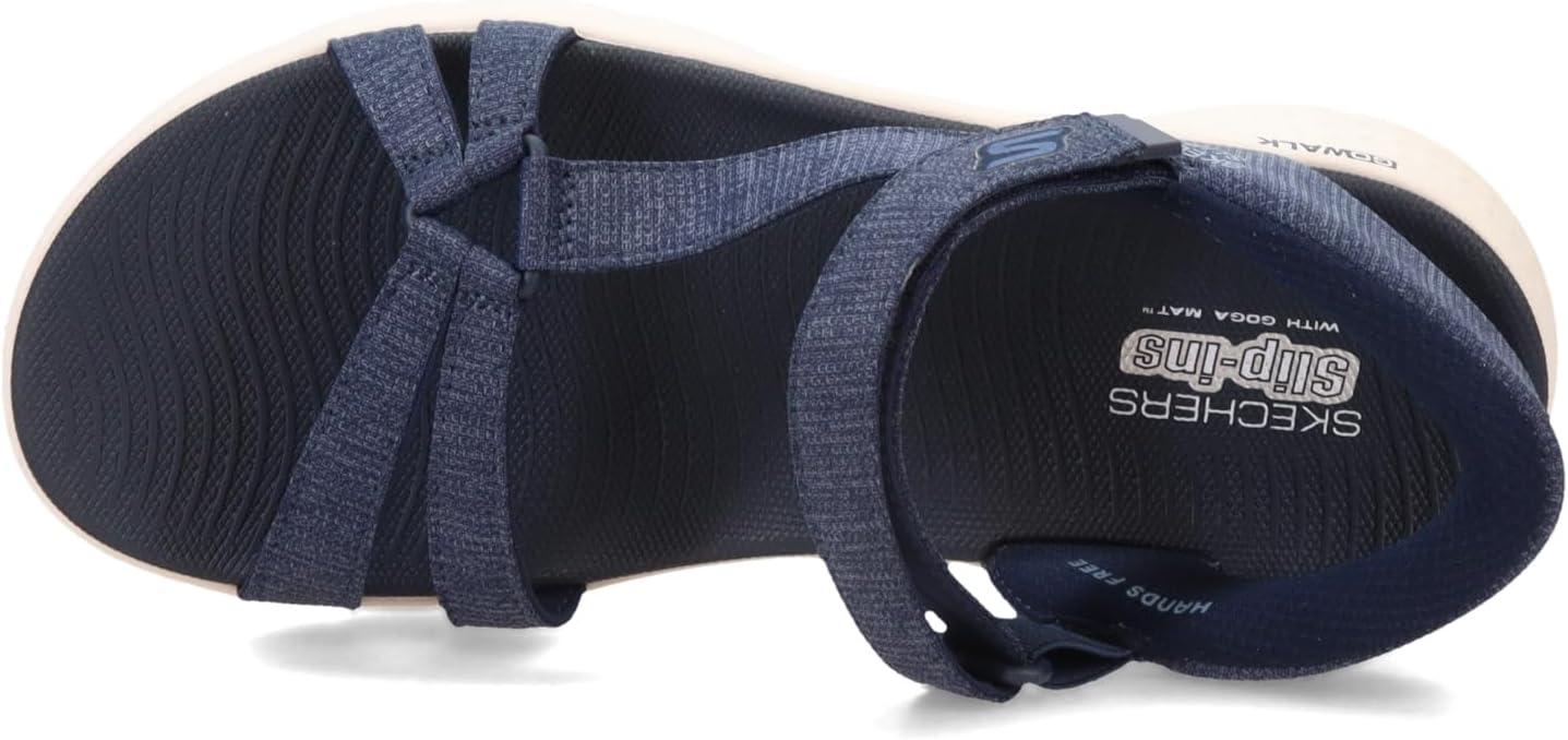 imageSkechers womens Go Walk Flex Sandal Illuminate Hands Free SlipinsNavy