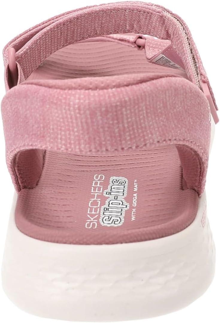 imageSkechers womens Go Walk Flex Sandal Illuminate Hands Free SlipinsPurple