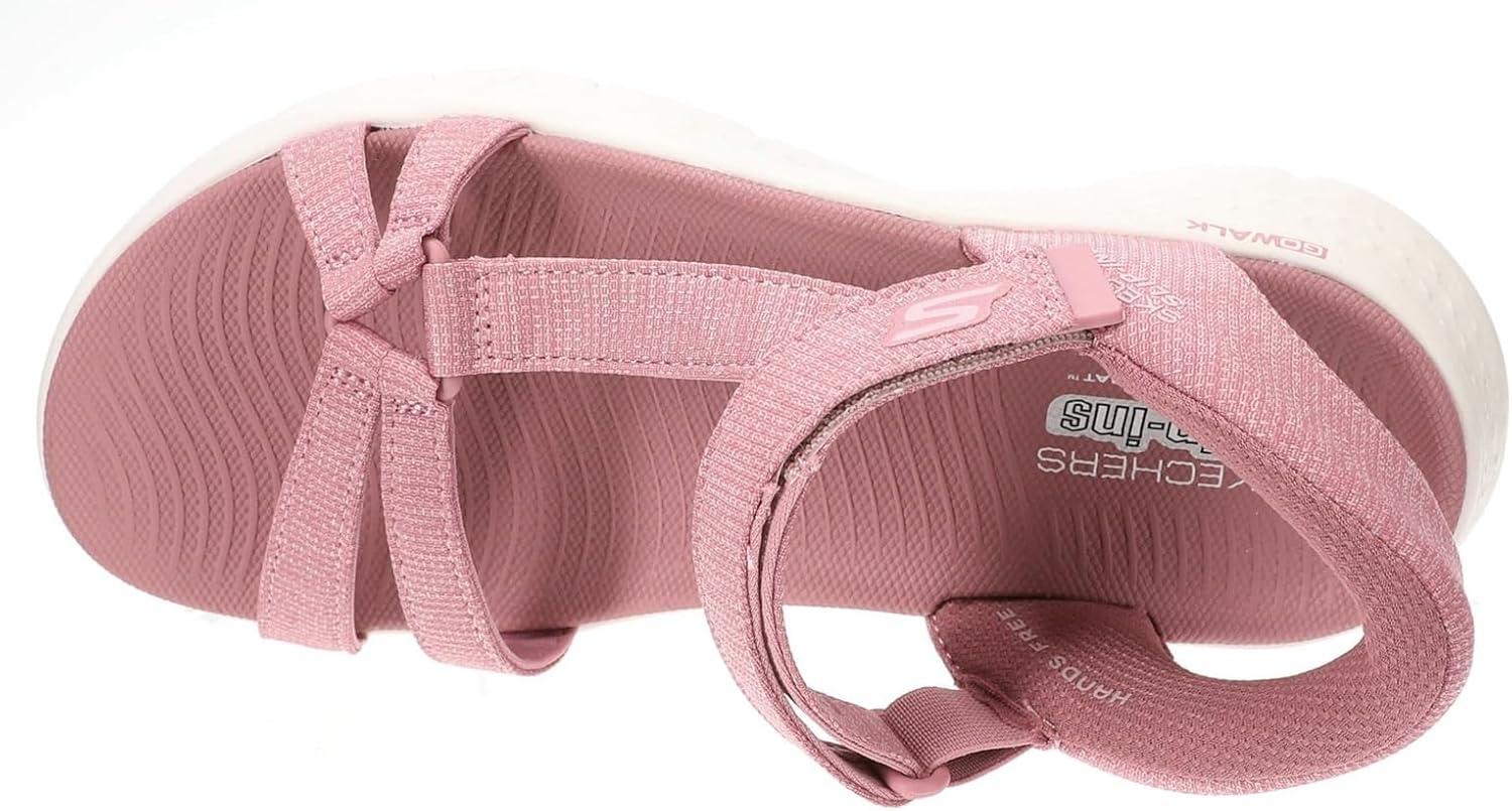 imageSkechers womens Go Walk Flex Sandal Illuminate Hands Free SlipinsPurple