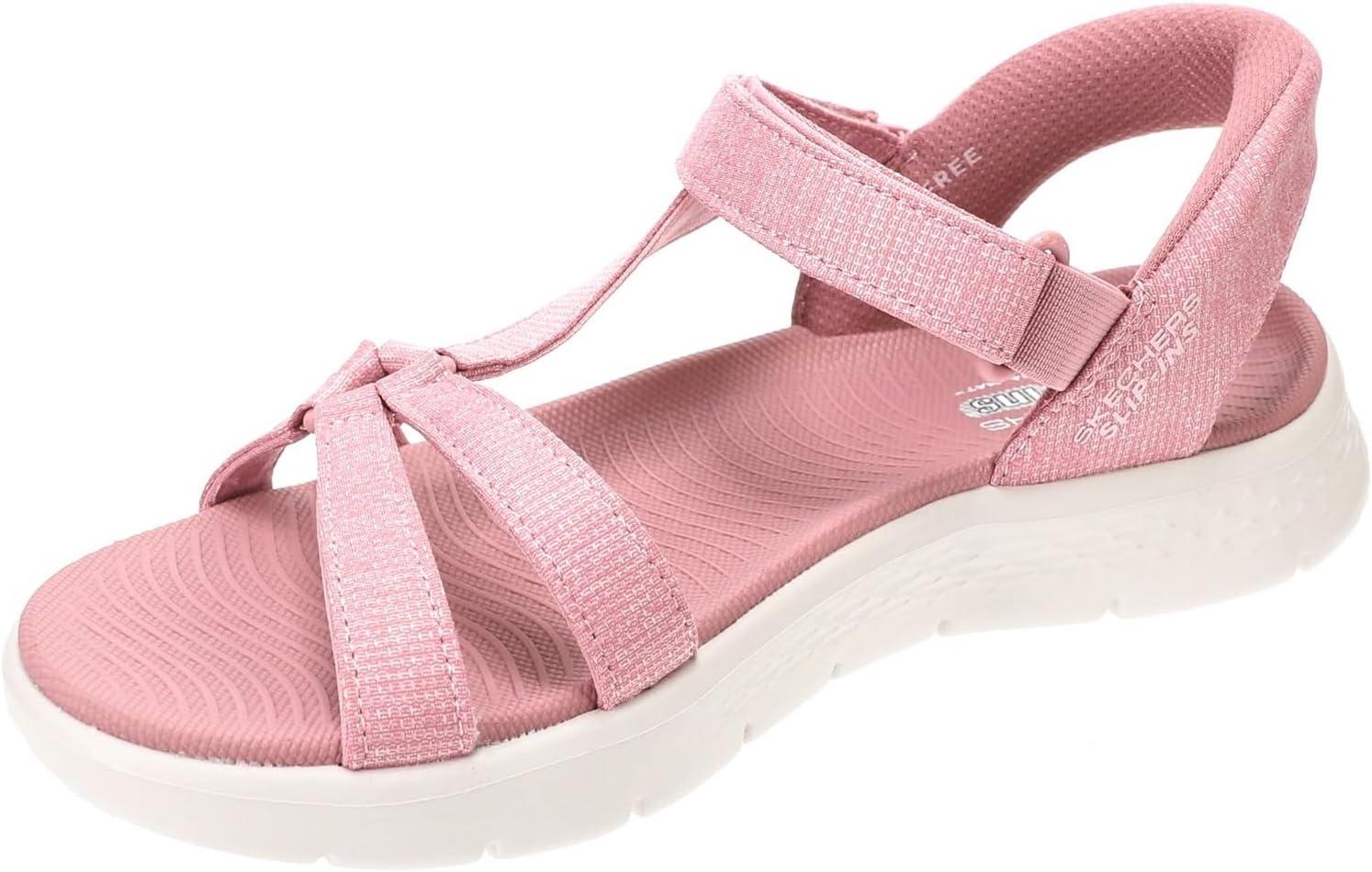 imageSkechers womens Go Walk Flex Sandal Illuminate Hands Free SlipinsPurple