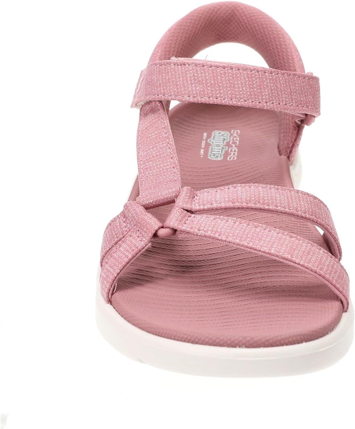 imageSkechers womens Go Walk Flex Sandal Illuminate Hands Free SlipinsPurple