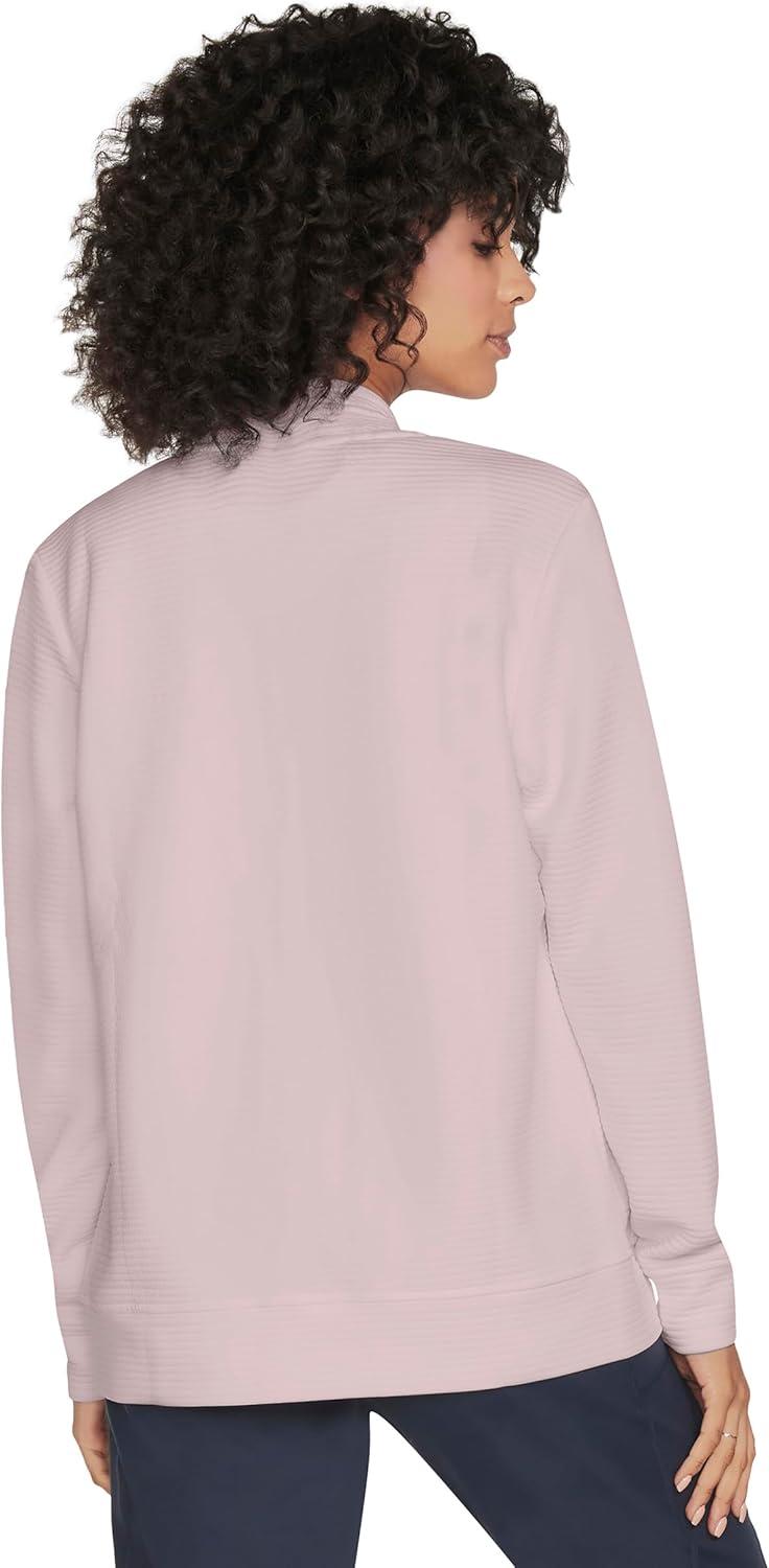 imageSkechers womens Go Walk Hoodless Hoodie JacketBurnished Lilac Dusty Pink