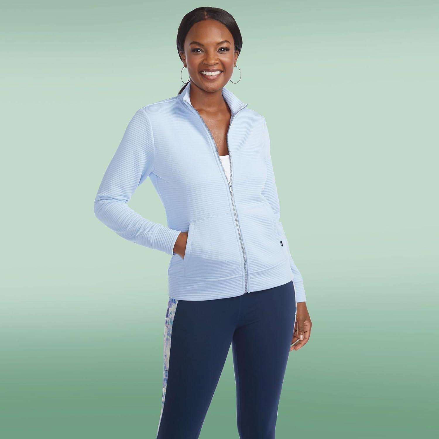 imageSkechers womens Go Walk Hoodless Hoodie JacketHalogen Blue