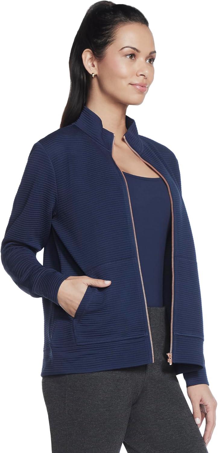 imageSkechers womens Go Walk Hoodless Hoodie JacketNavy