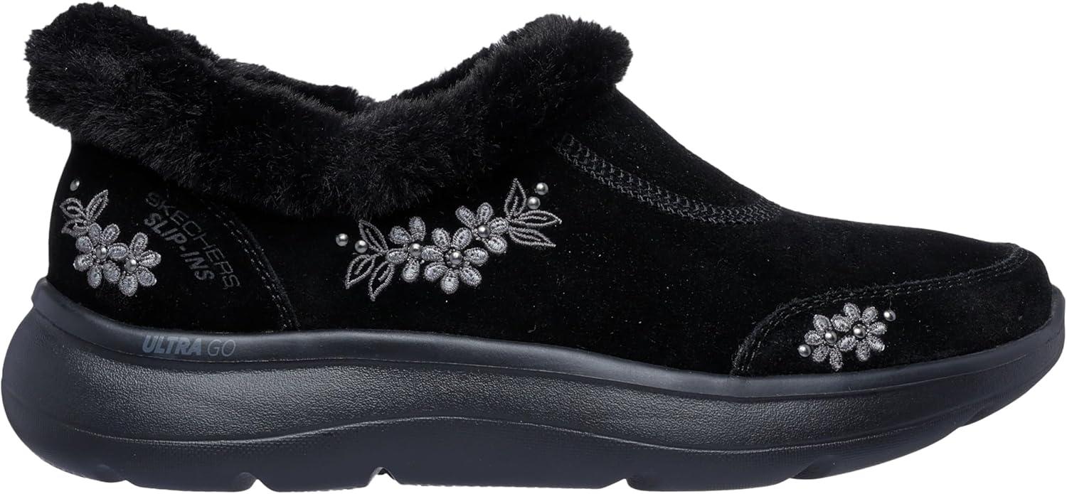 imageSkechers womens Hands Free Slipins Onthego Encore Embroidered SlipperBlackBlack
