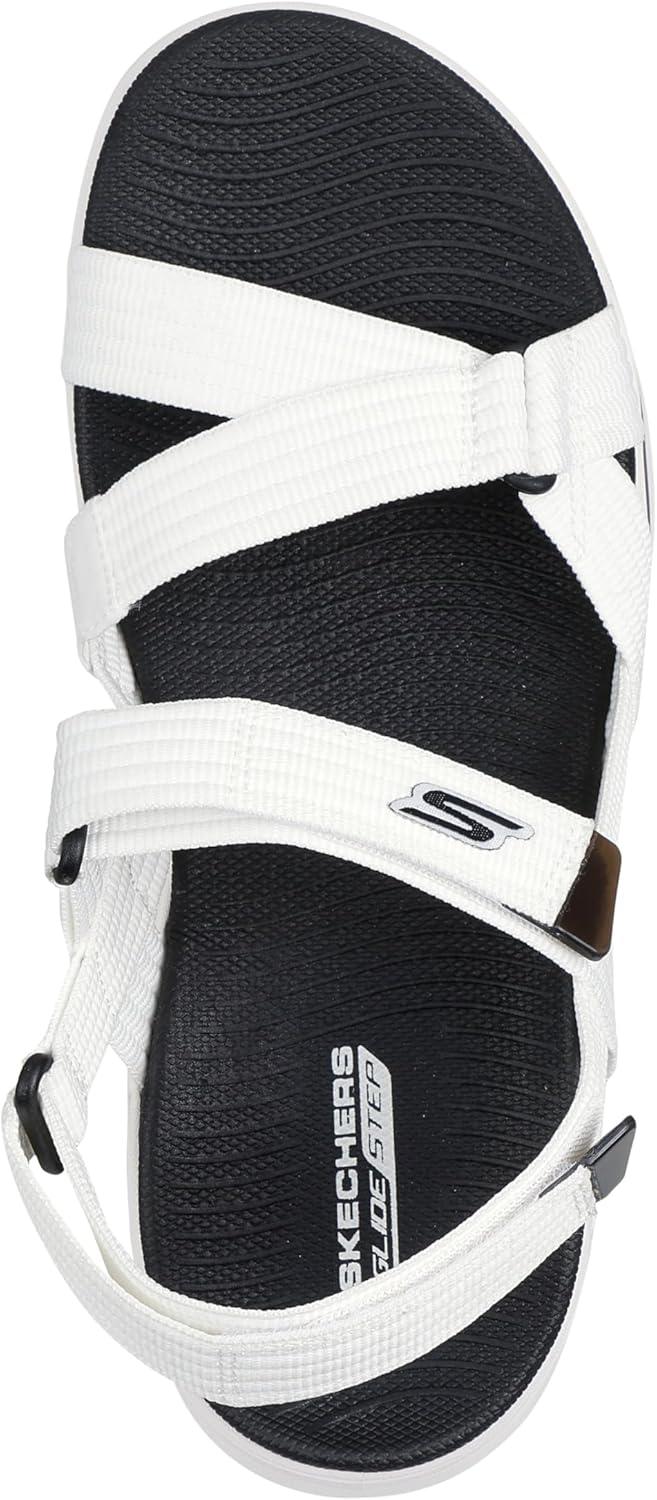 imageSkechers womens Onthego Glide Step 20 Sandal CamdenWhiteBlack