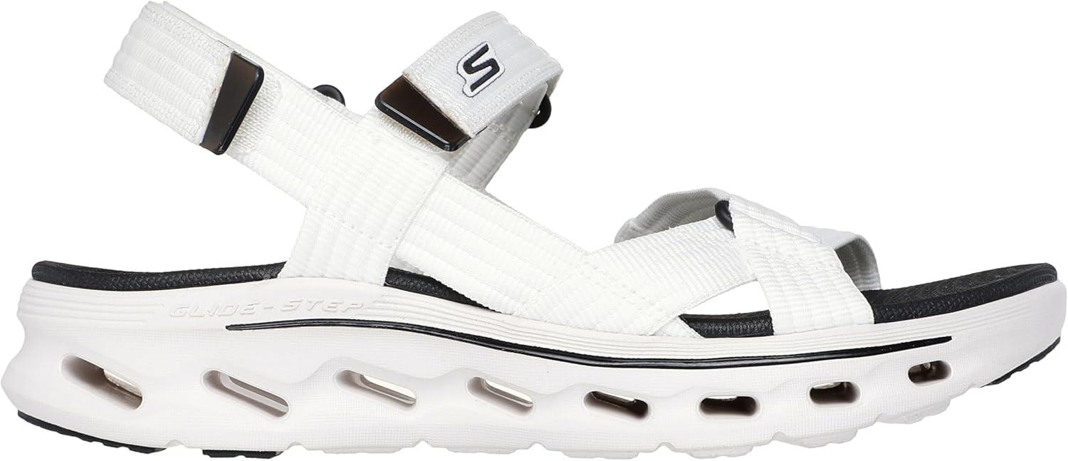 imageSkechers womens Onthego Glide Step 20 Sandal CamdenWhiteBlack