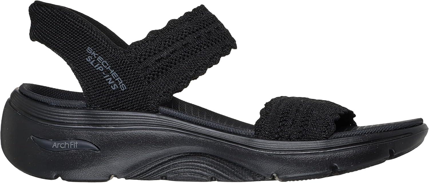 imageSkechers womens Onthego Go Walk Arch Fit 20 Hands Free Slipins Sandal SashaBlackBlack