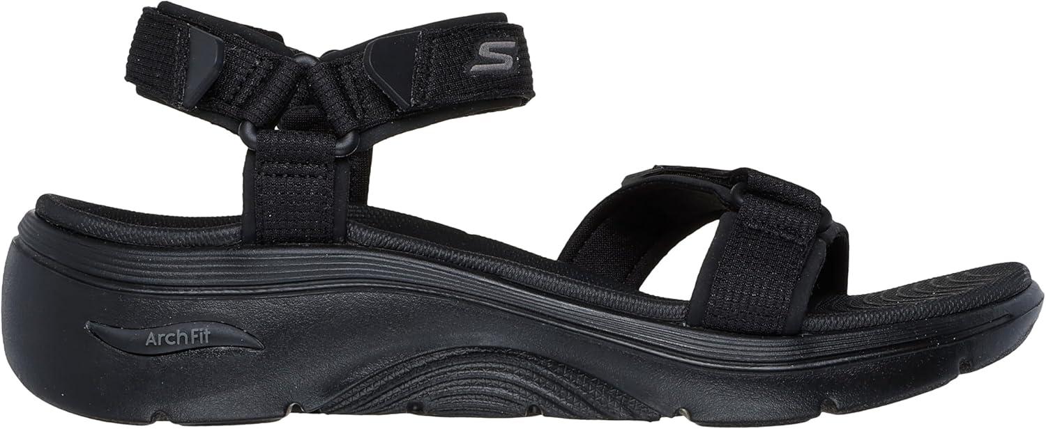 imageSkechers womens Onthego Go Walk Arch Fit 20 Sandal ExhilarateBlackBlack