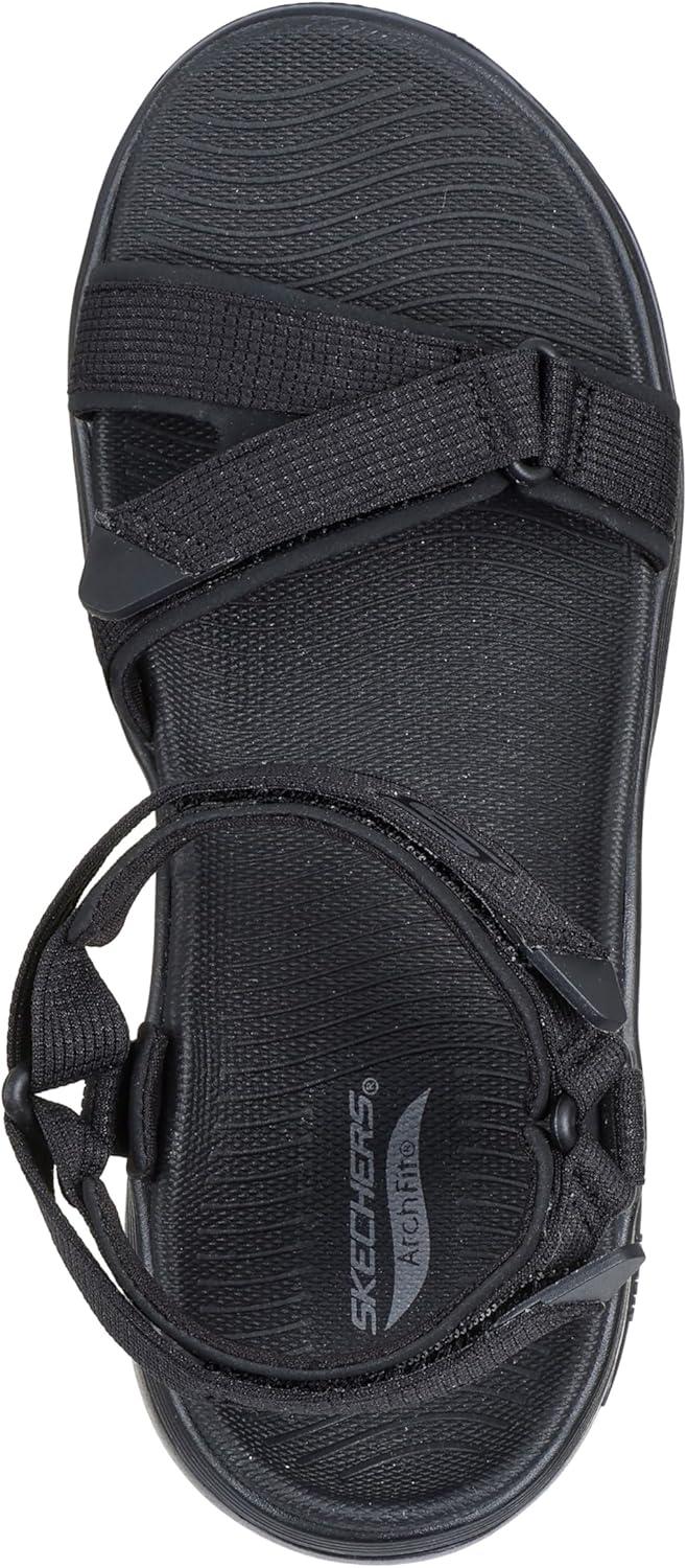 imageSkechers womens Onthego Go Walk Arch Fit 20 Sandal ExhilarateBlackBlack