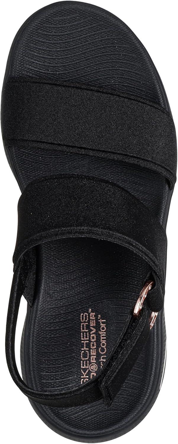 imageSkechers womens Onthego Go Walk Massage Fit Renee SandalBlackRose Gold