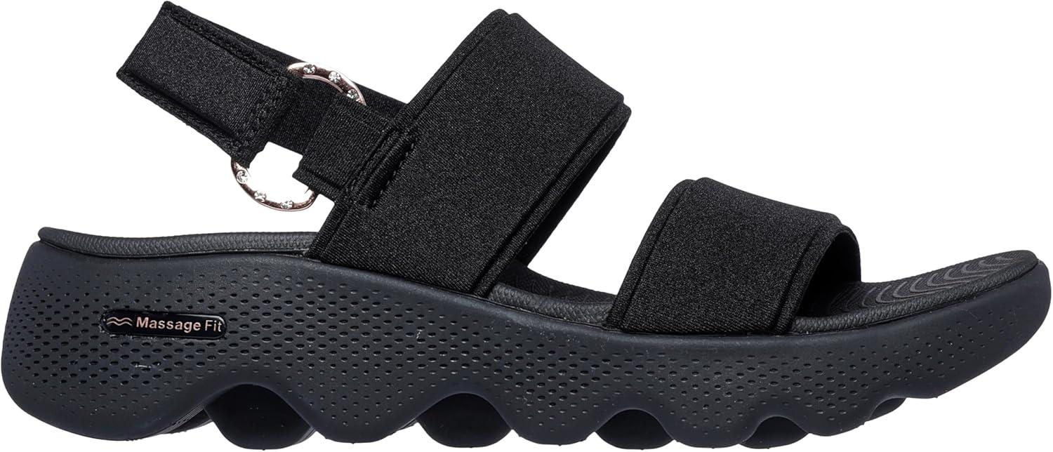 imageSkechers womens Onthego Go Walk Massage Fit Renee SandalBlackRose Gold