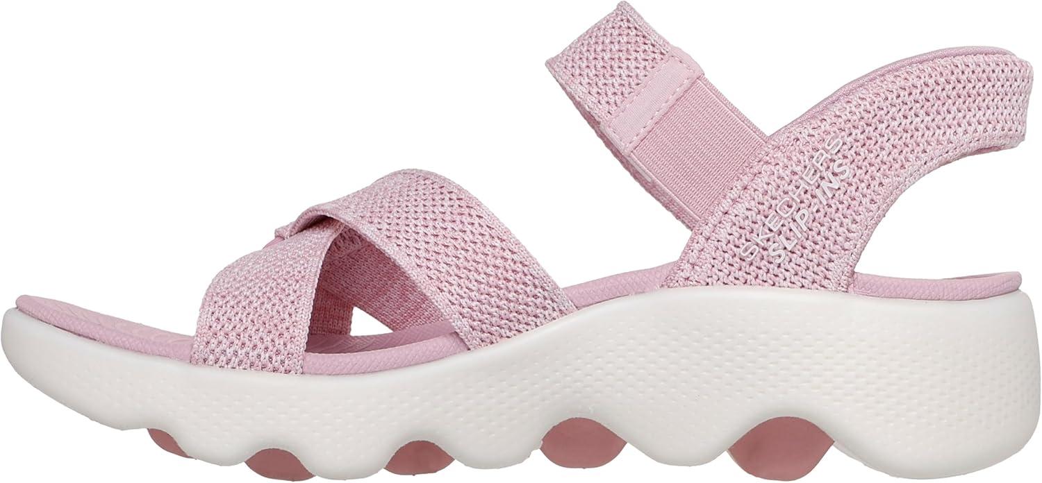 imageSkechers womens Onthego Massage Fit Sandal Hands Free Slipins WHeathered KnitPink