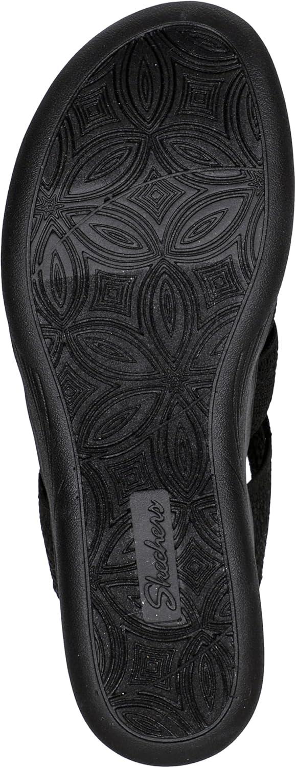 imageSkechers womens Pierlite Memory MakerWedge SandalBlackBlack