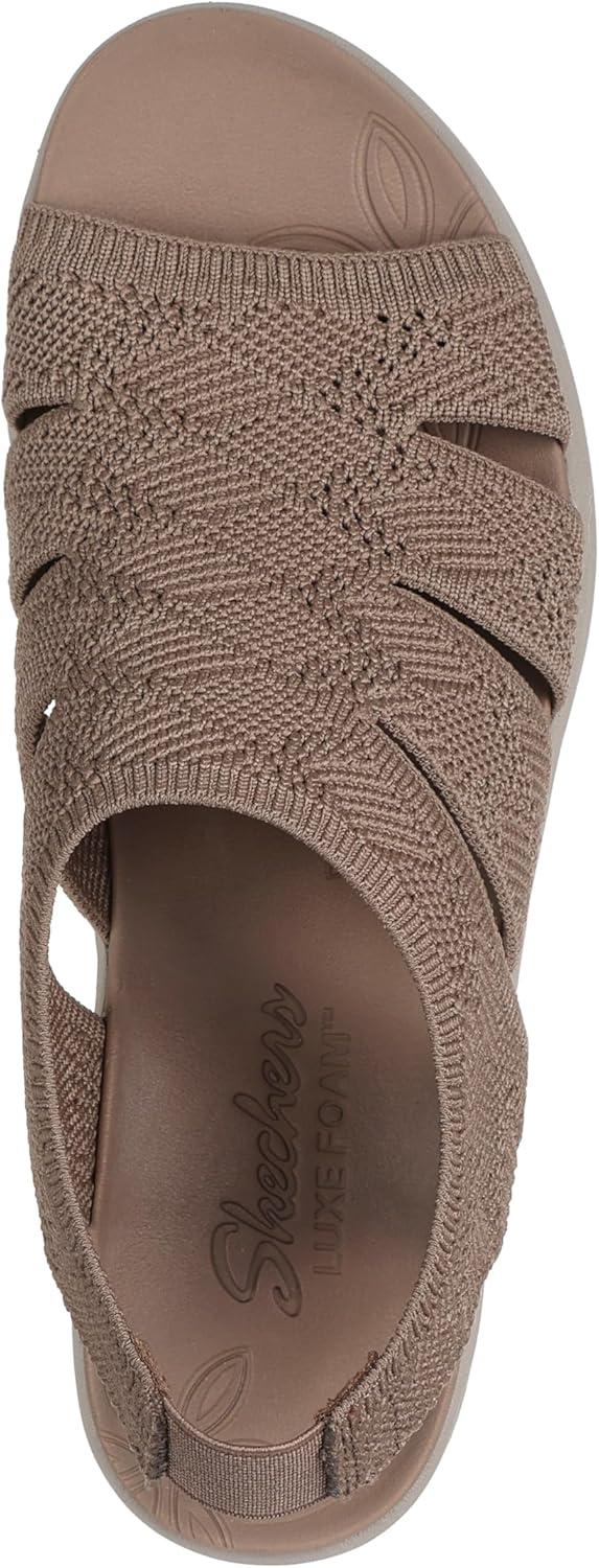 imageSkechers womens Pierlite Memory MakerWedge SandalMocha