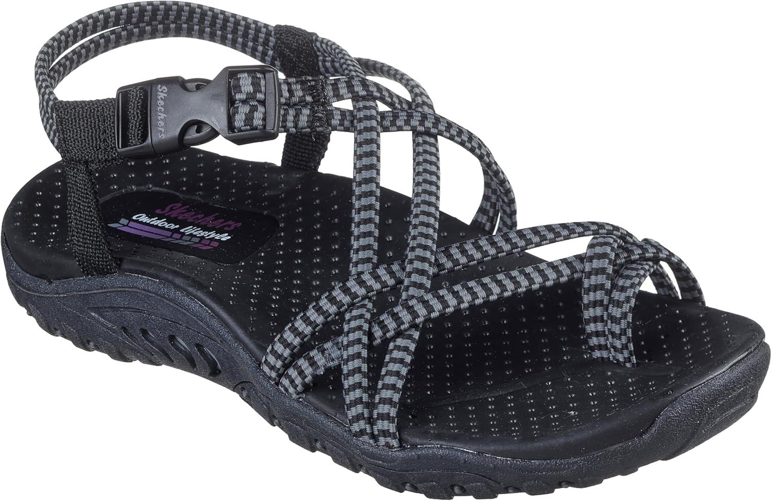 imageSkechers womens Reggae Perfect DuoBlackGrey