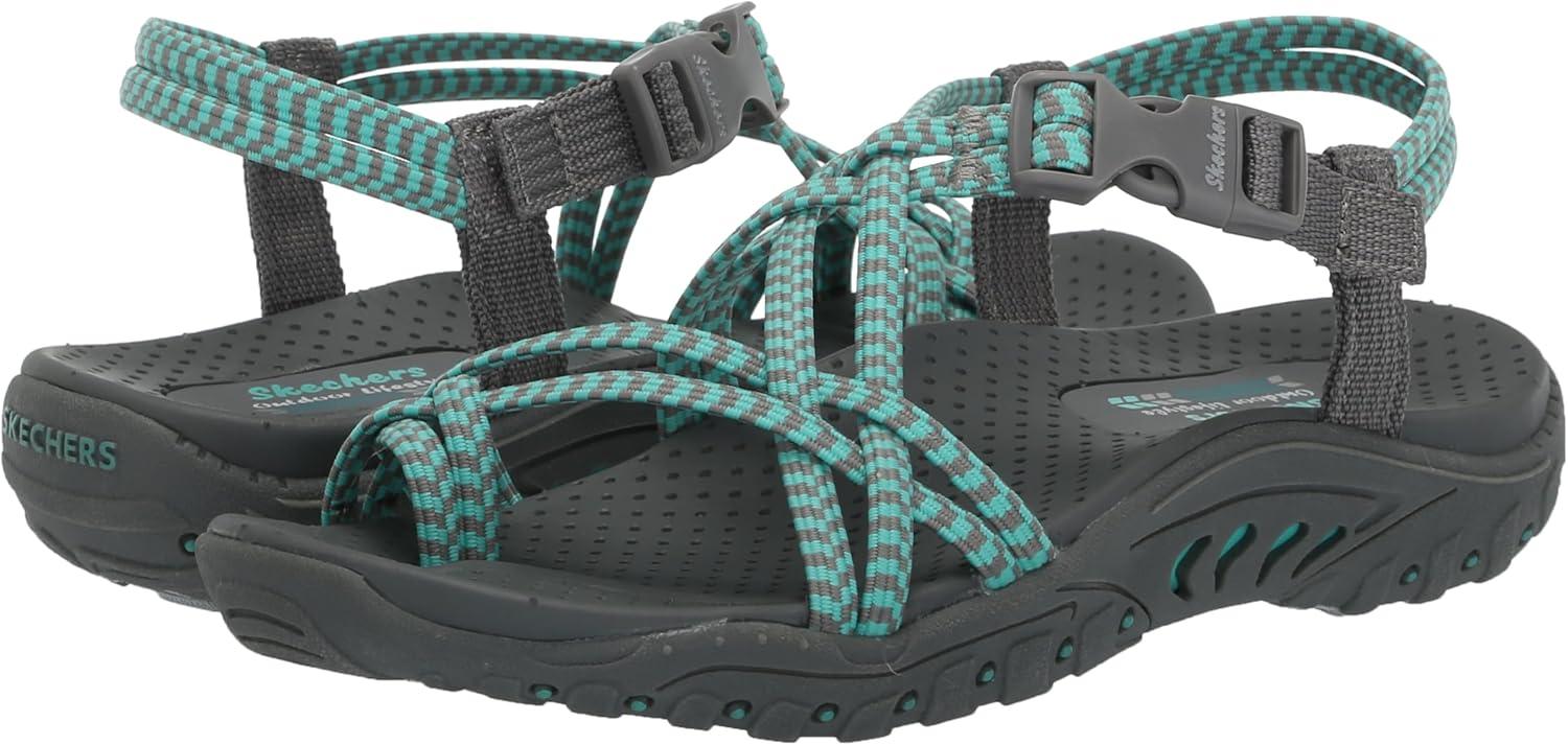 imageSkechers womens Reggae Perfect DuoGrayAqua