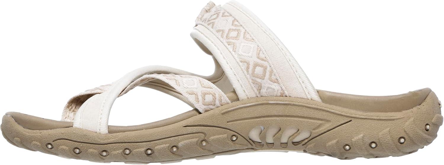 imageSkechers womens Reggae Sew Me Boho Woven Strappy SlingbackNatural