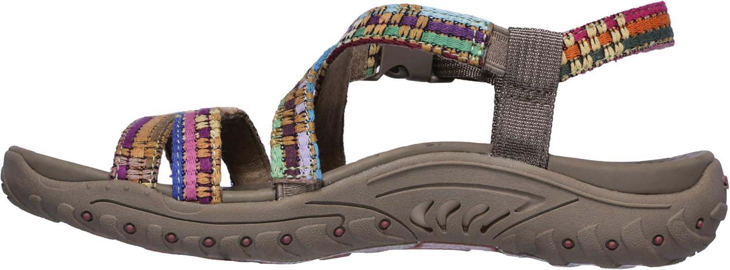 imageSkechers womens Reggae Sew Me Boho Woven Strappy SlingbackTaupe Multi