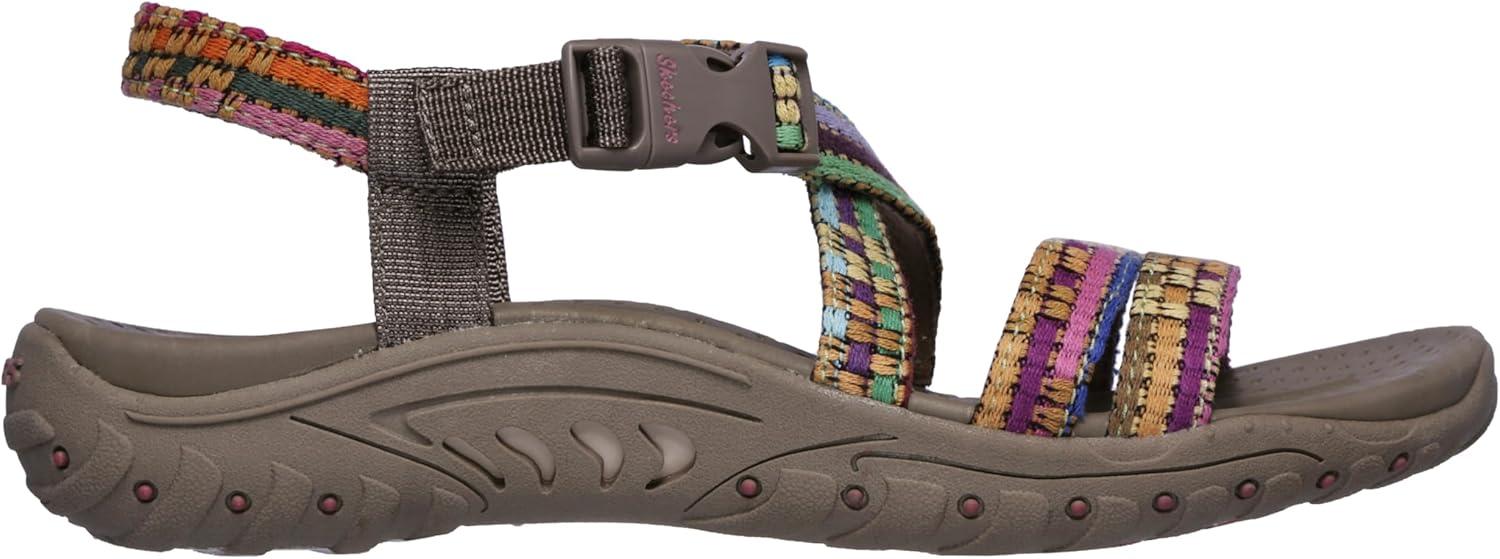 imageSkechers womens Reggae Sew Me Boho Woven Strappy SlingbackTaupe Multi