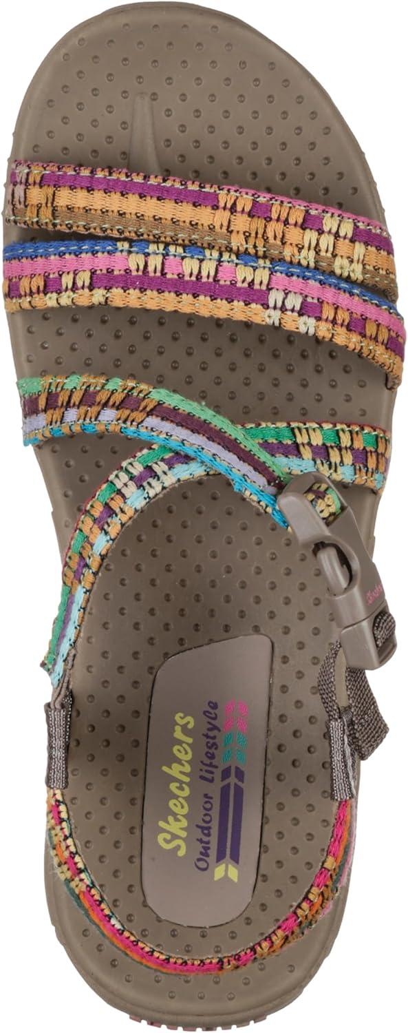 imageSkechers womens Reggae Sew Me Boho Woven Strappy SlingbackTaupe Multi