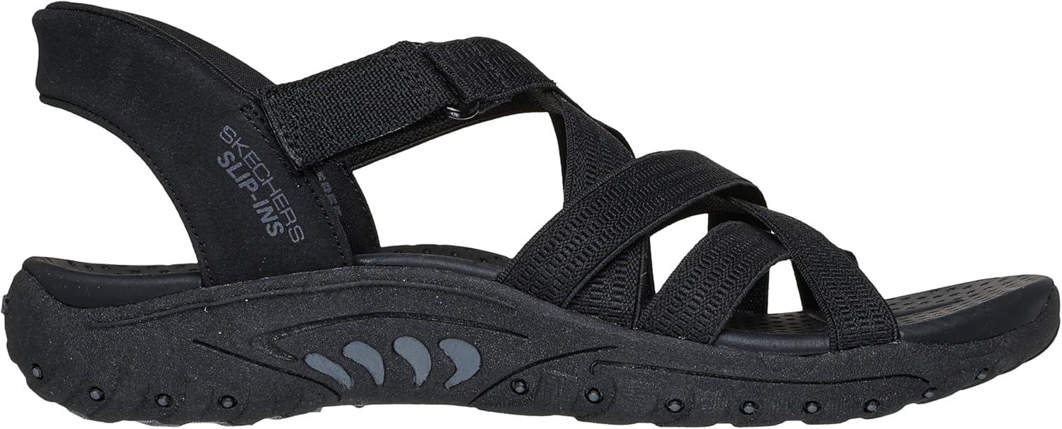 imageSkechers womens Reggae Strollin onBlackBlack