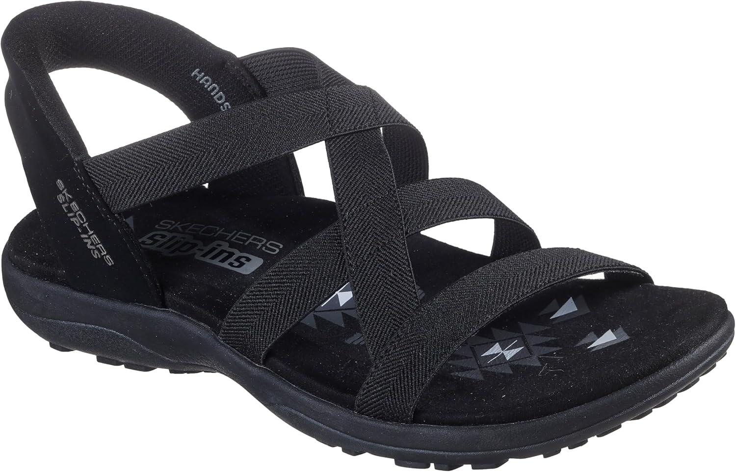 imageSkechers womens Reggae Slim Stretch Flex Hands Free SlipinsBlackBlack