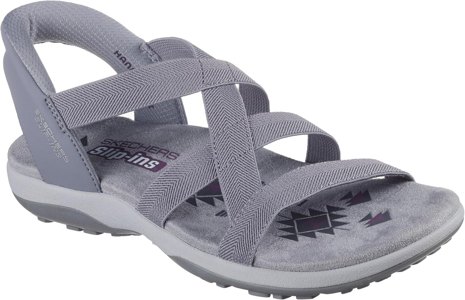 imageSkechers womens Reggae Slim Stretch Flex Hands Free SlipinsGrey