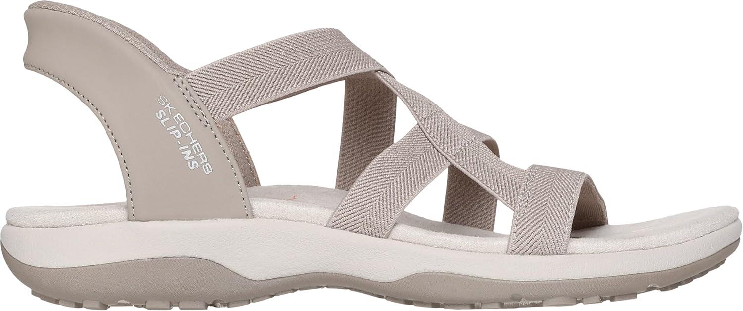 imageSkechers womens Reggae Slim Stretch Flex Hands Free SlipinsTaupe