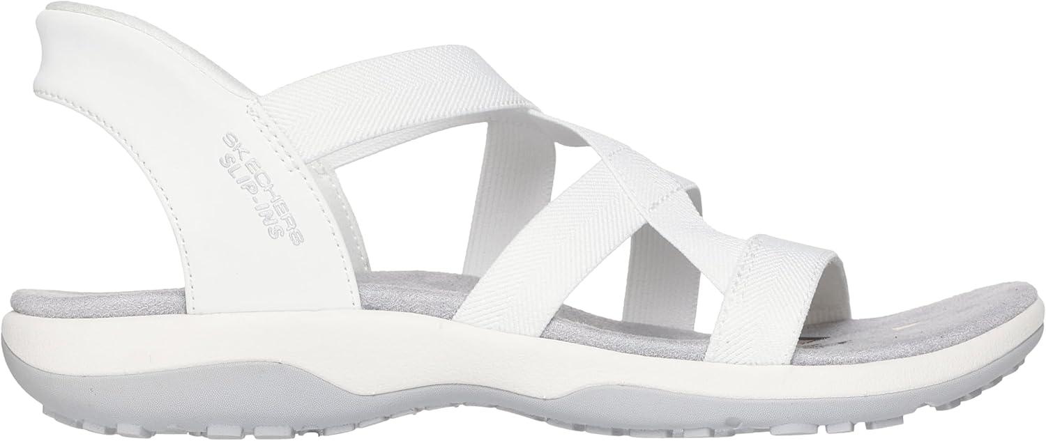 imageSkechers womens Reggae Slim Stretch Flex Hands Free SlipinsWhite