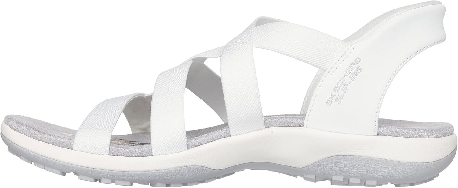 imageSkechers womens Reggae Slim Stretch Flex Hands Free SlipinsWhite