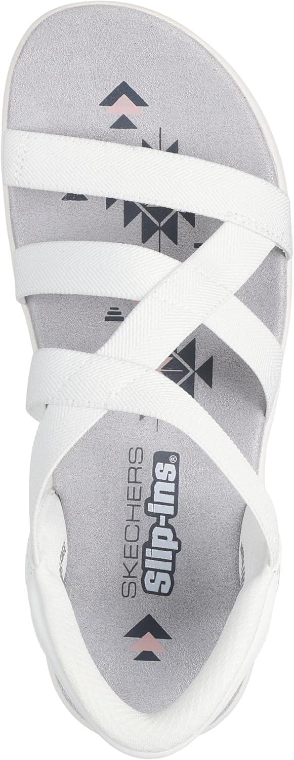 imageSkechers womens Reggae Slim Stretch Flex Hands Free SlipinsWhite