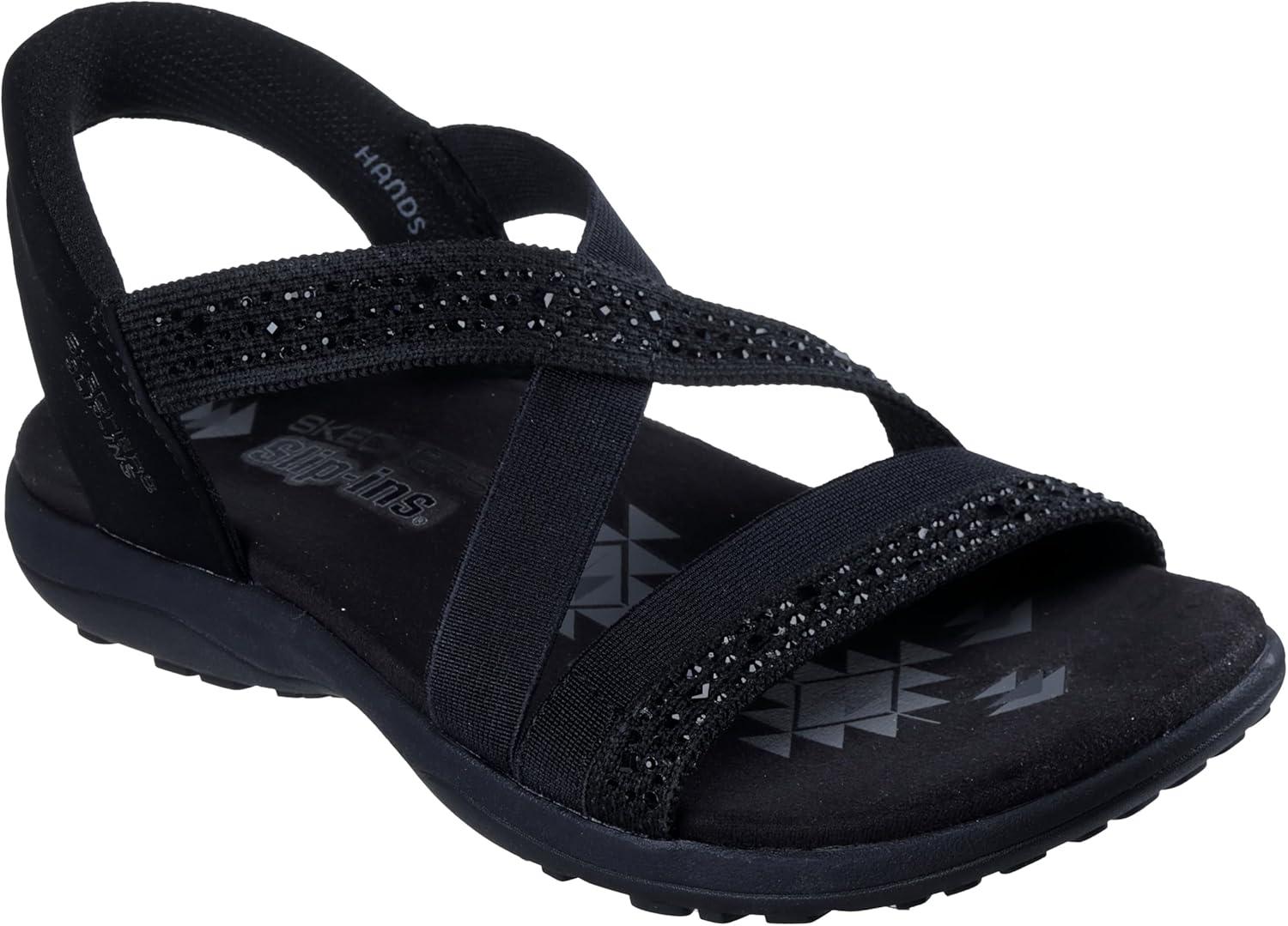 imageSkechers womens Reggae Slim Summer SparkleBlackBlack