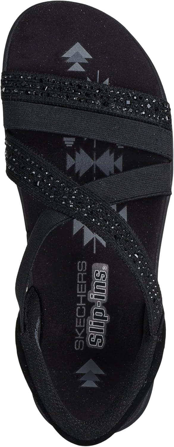 imageSkechers womens Reggae Slim Summer SparkleBlackBlack