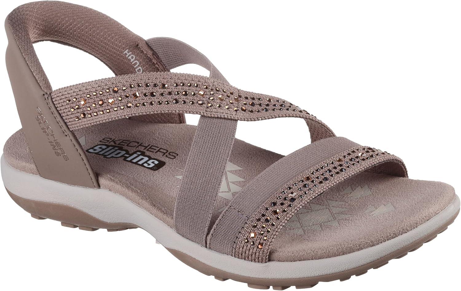 imageSkechers womens Reggae Slim Summer SparkleMocha