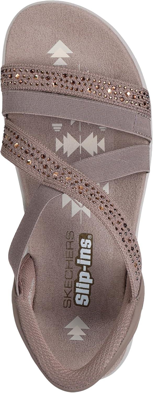 imageSkechers womens Reggae Slim Summer SparkleMocha