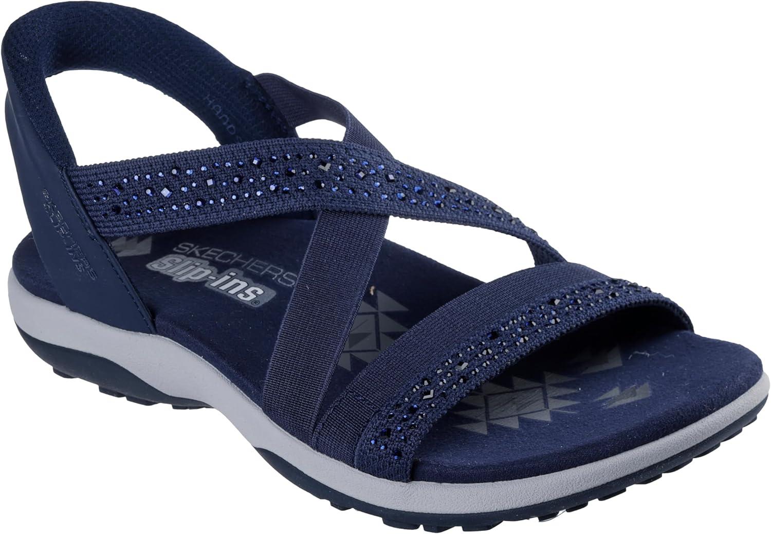 imageSkechers womens Reggae Slim Summer SparkleNavy