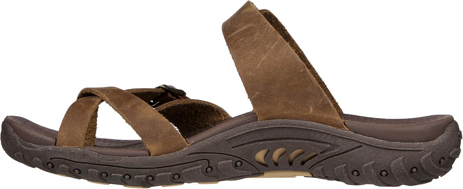 imageSkechers womens Reggaecarribean Double Buckle Toe Thong SlideDesert Crazyhorse