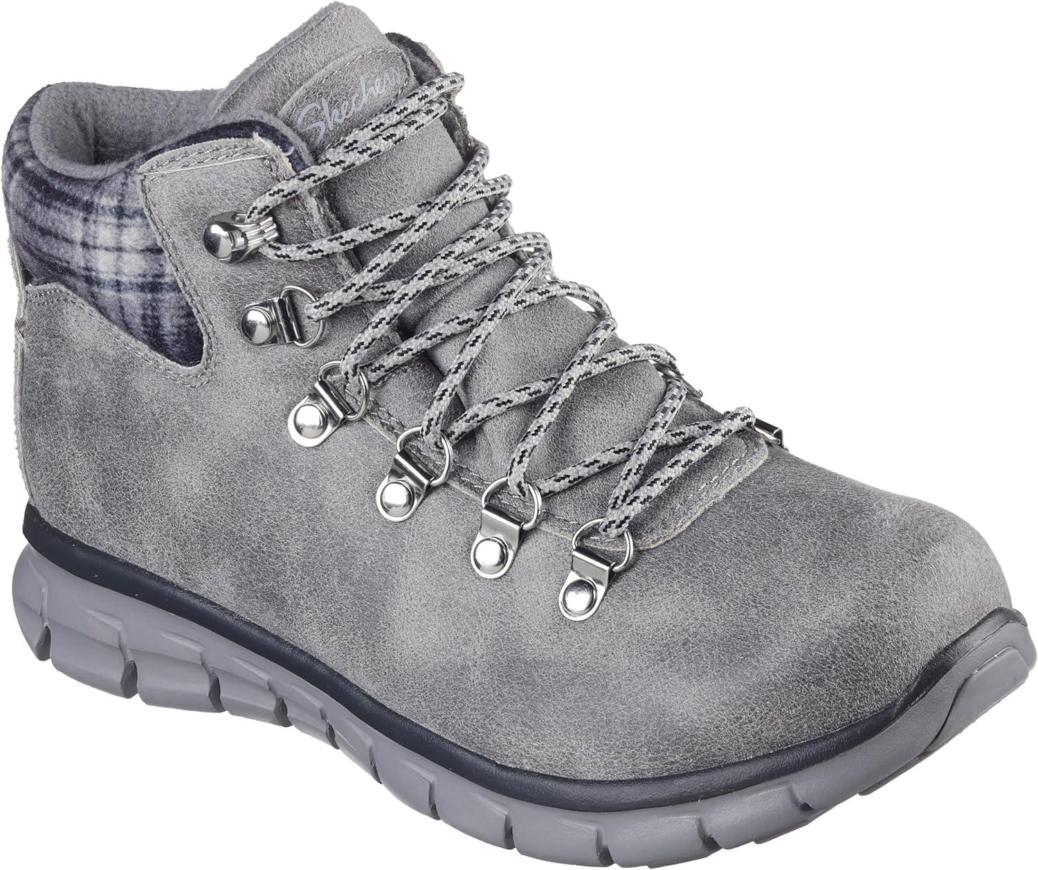 imageSkechers womens Synergy Plaid MoodCharcoal