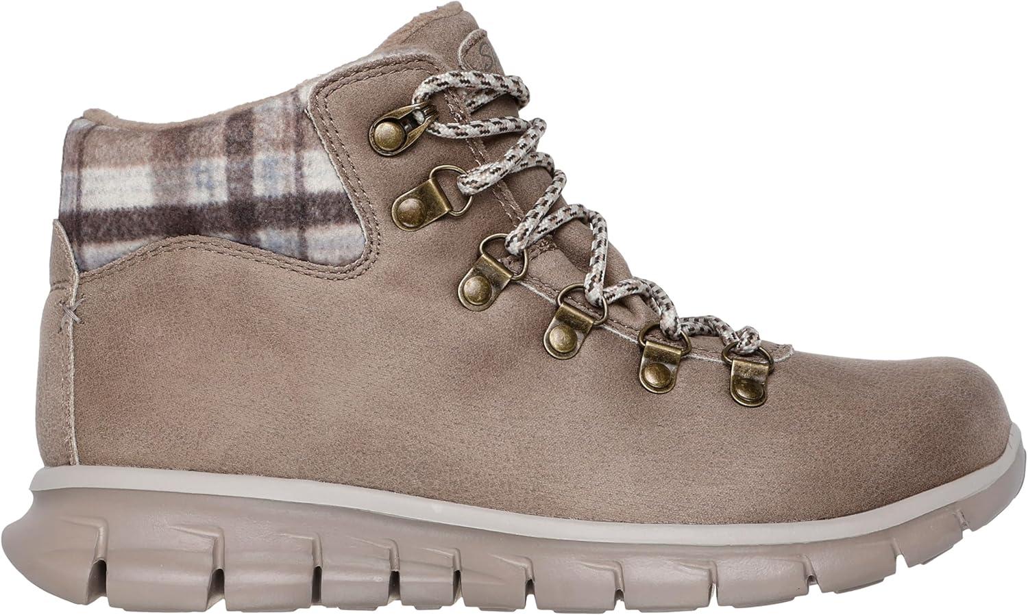 imageSkechers womens Synergy Plaid MoodTaupe