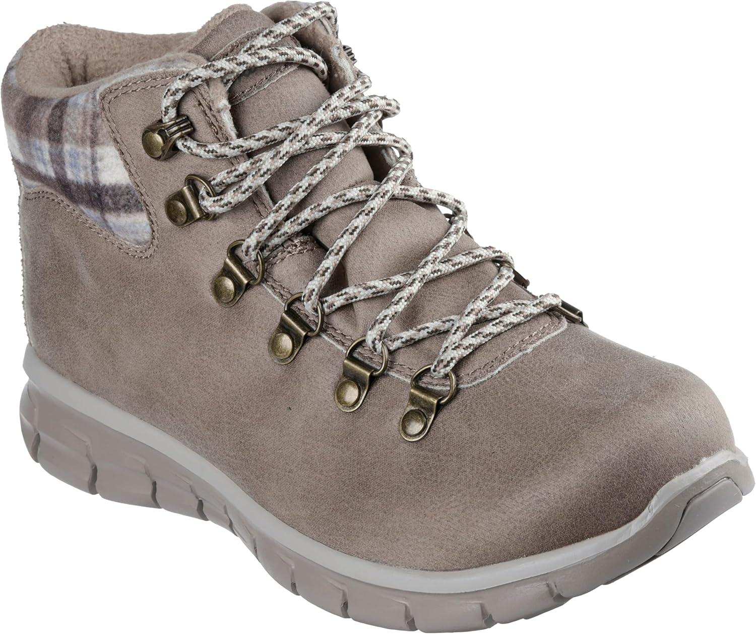 imageSkechers womens Synergy Plaid MoodTaupe