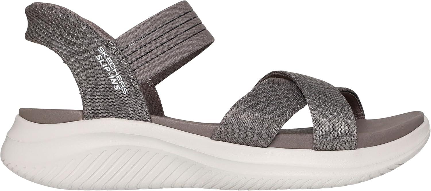 imageSkechers womens Ultra Flex 30 Never Netter Hands Free SlipinsDark Taupe