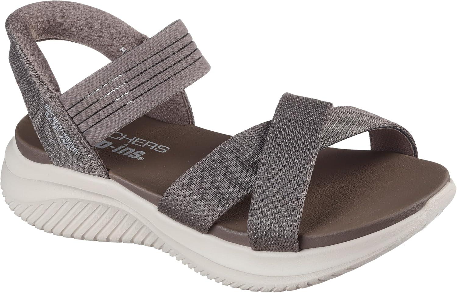 imageSkechers womens Ultra Flex 30 Never Netter Hands Free SlipinsDark Taupe