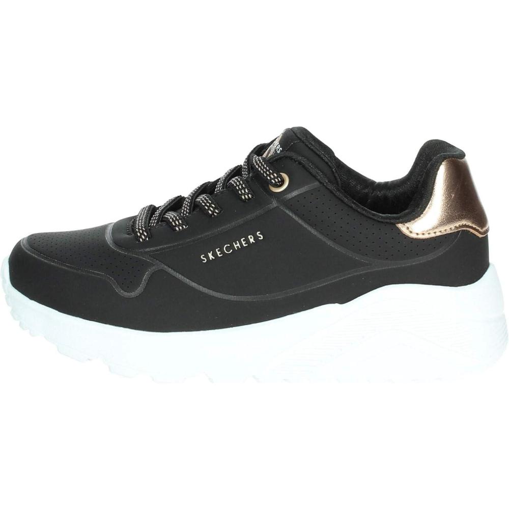 imageSkechers Girls Uno LiteMetallic ShimmersBlack