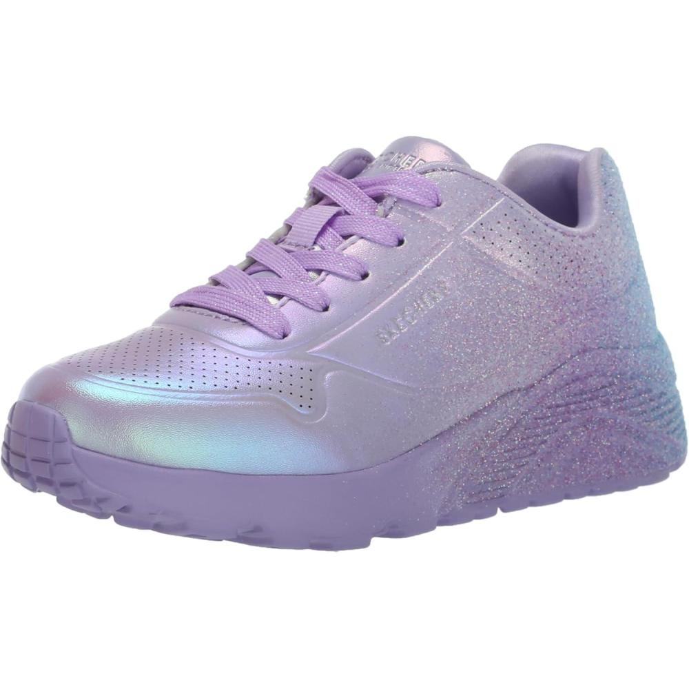 imageSkechers Girls Uno LiteMetallic ShimmersLavenderMulti