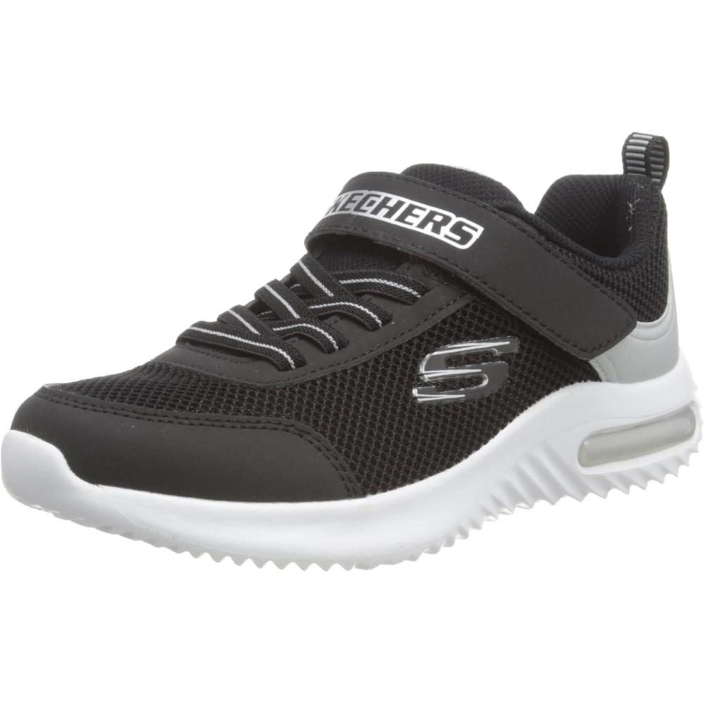 imageSkechers Kids Boys BounderTech SneakerBlackSilver