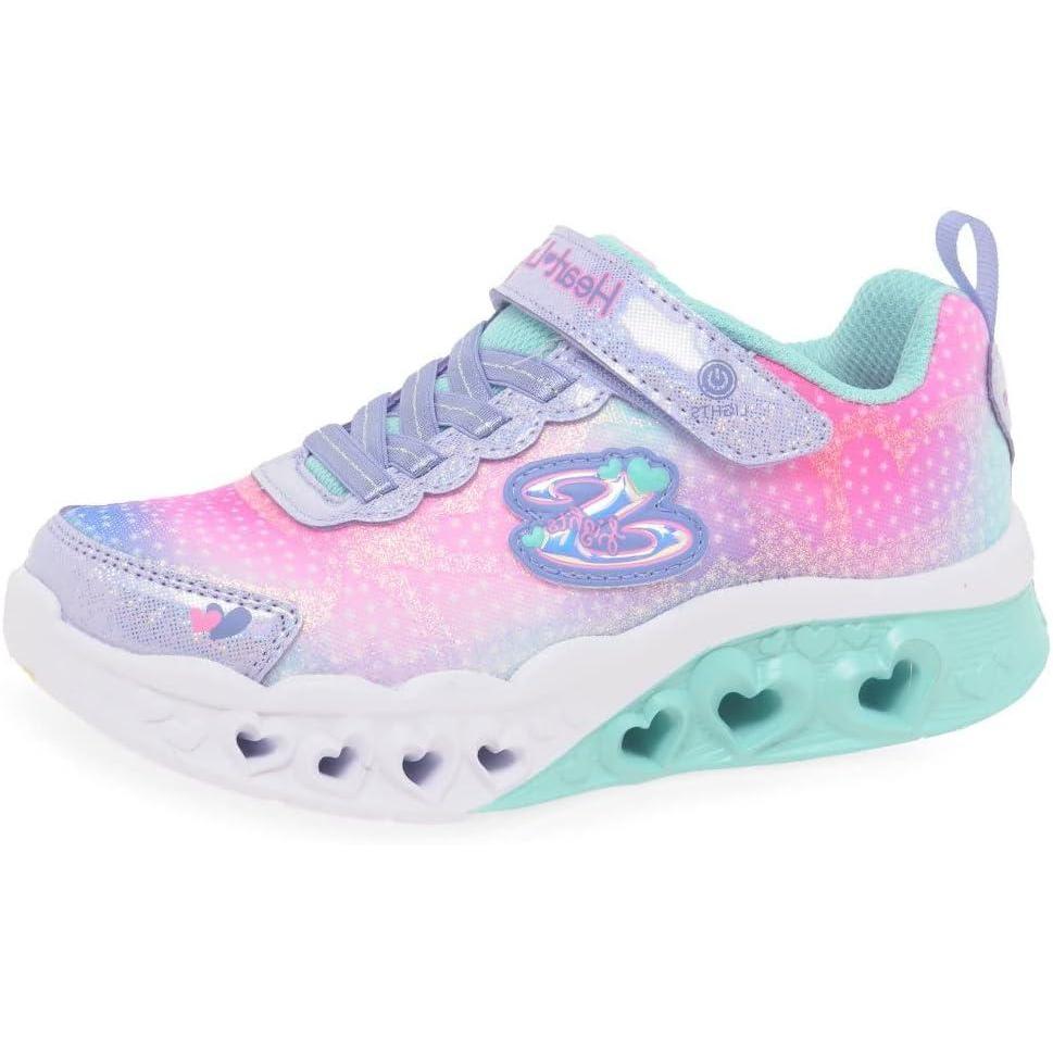 imageSkechers Kids Flutter Heart Lights SneakersLavenderMulti