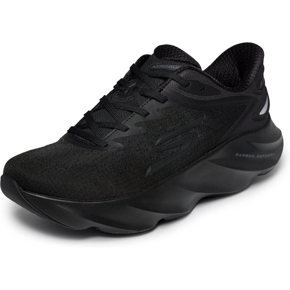 imageSkechers Mens Aero Burst Hands Free Slipins SneakerBlackBlack