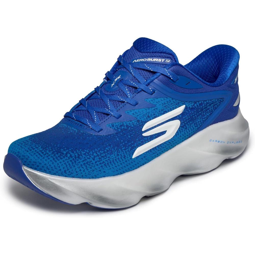 imageSkechers Mens Aero Burst Hands Free Slipins SneakerRoyal Blue